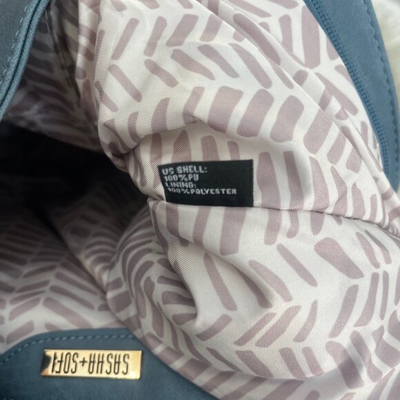 Sasha + Sofi Side Zipper Faux Leather Hobo Bag, Brand New! - Picture 9 of 9